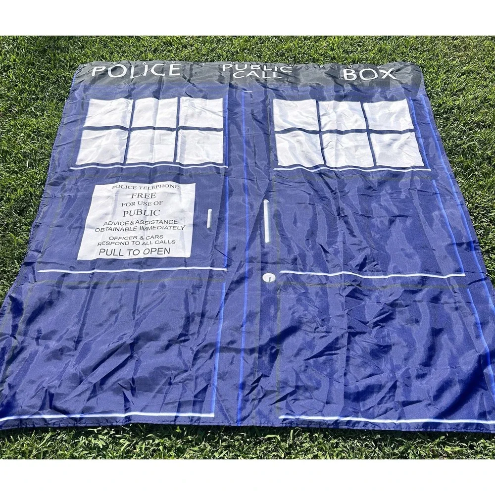 Dr Who Tardis Fabric Shower Curtain